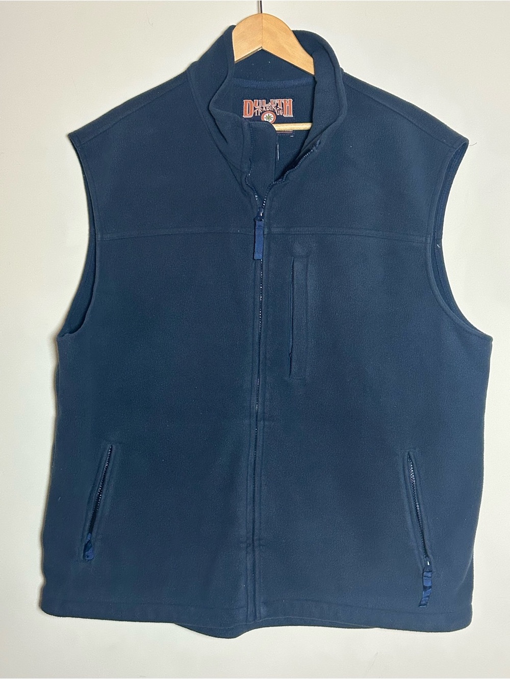 Duluth  Men's Navy Blue Fleece Vest